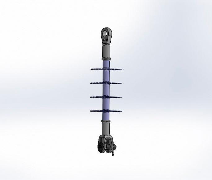 Isolador pilar polimérico